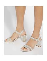 Wide Fit Ankle Strap Block Heel Sandals