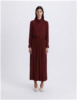 Side Split Midaxi A-Line Skirt