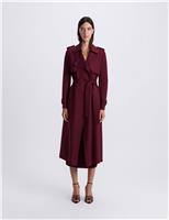 Pure Wool Longline Trench Coat