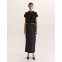 SABA High Neck Blouse Black