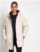 Frozen Palace Hooded Longline Puffer Jacket