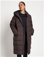 Jack Wolfskin Frozen Palace Longline Puffer Coat Brown