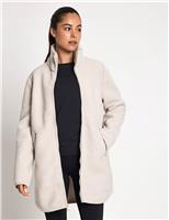 High Curl Relaxed Longline Coat