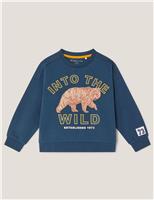 Pure Cotton Bear Sweatshirt (18 Mths -13 Yrs)