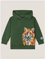 Pure Cotton Fox Hoodie (0-13 Yrs)