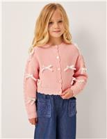 Knitted Bow Detail Cardigan (3-13 Yrs)