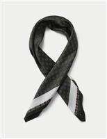 Green Circle Print Scarf