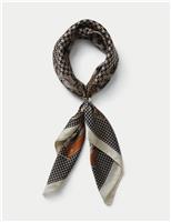 Beige Black Paisley Scarf