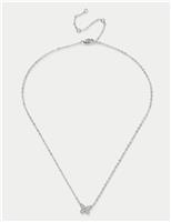 Cubic Zirconia Butterfly Necklace