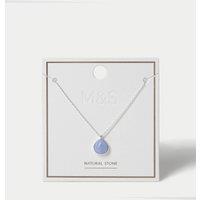 M&S Gifting Natural Stone Necklace Blue