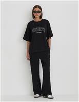 Pure Cotton Embroidered Oversized T-Shirt