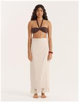 4th & Reckless Amey Beach Skirt Ecru