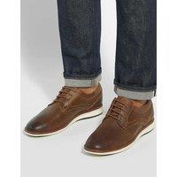 Dune London Leather Lace Up Shoe Brown