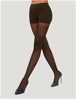 Wolford 20 Denier Polka Dot Tights Brown