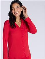 Modal Rich Ribbed Pyjama Top