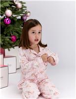Bunny Print Christmas Family Pyjamas in a Bag (2-12 Yrs)