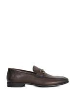 Wide Fit Leather Slip-On Loafers