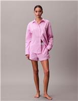 Pure Cotton Striped Shortie Set