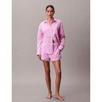 Calvin Klein Pure Cotton Striped Shortie Set Pink