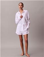 V-Day Pure Cotton Striped Pyjama Shorts