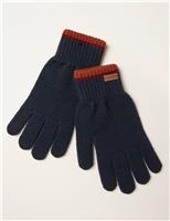 Striped Touch Screen Knitted Gloves