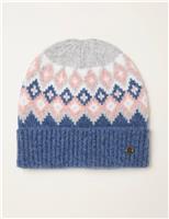 Knitted Fair Isle Beanie Hat