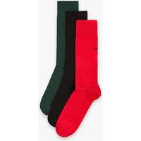 Hugo 3 Pack Logo Cotton Rich Socks Black