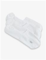 3 Pack Logo Cotton Rich Invisible Socks
