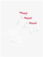 3 Pack Logo Cotton Rich Trainer Socks