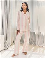 Maternity Jersey Striped Pyjama Set