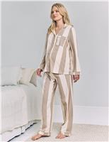 Cotton Rich Striped Maternity Pyjama Set