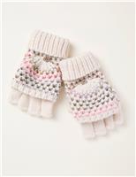 Knitted Flap Gloves