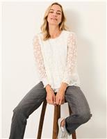 Lace Round Neck Blouse