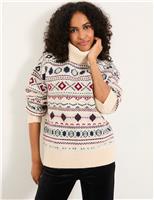Fair Isle Roll Neck Jumper