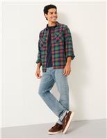 Regular Fit Pure Cotton Checked Shirt