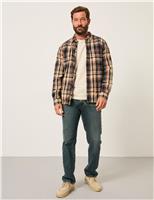 Regular Fit Pure Cotton Flannel Checked Shirt