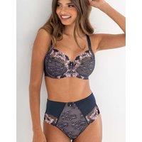 Pour Moi Sofia Lace Embroidered Full Briefs Dark Navy Mix