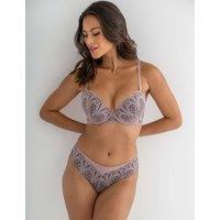 Pour Moi New Romance Emboridery Bikini Knickers Pink Mix