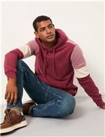 Pure Cotton Colour Block Hoodie