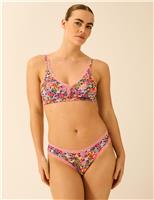 Lace Floral Plunge Bra