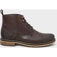 Crew Clothing Leather Ankle Boots Chocolate