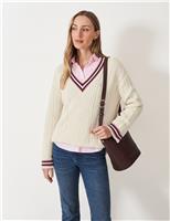 Pure Cotton Oversized Cricket Jumper