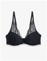 Lace Half Padded Wired Push Up Bra (B-D)