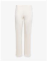 Boss Cotton Rich Waffle Pyjama Bottoms White