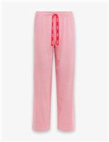 Boss Cotton Blend Pyjama Bottoms Pink