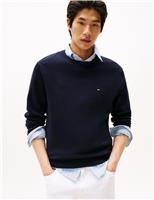 Pure Cotton Crew Neck Jumper