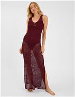 Knitted Textured Maxi Beach Dress