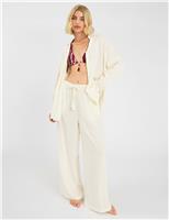 Striped Beach Cover Up Shirt