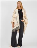 Checked Poncho