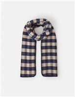 Checked Whipstitch Blanket Scarf